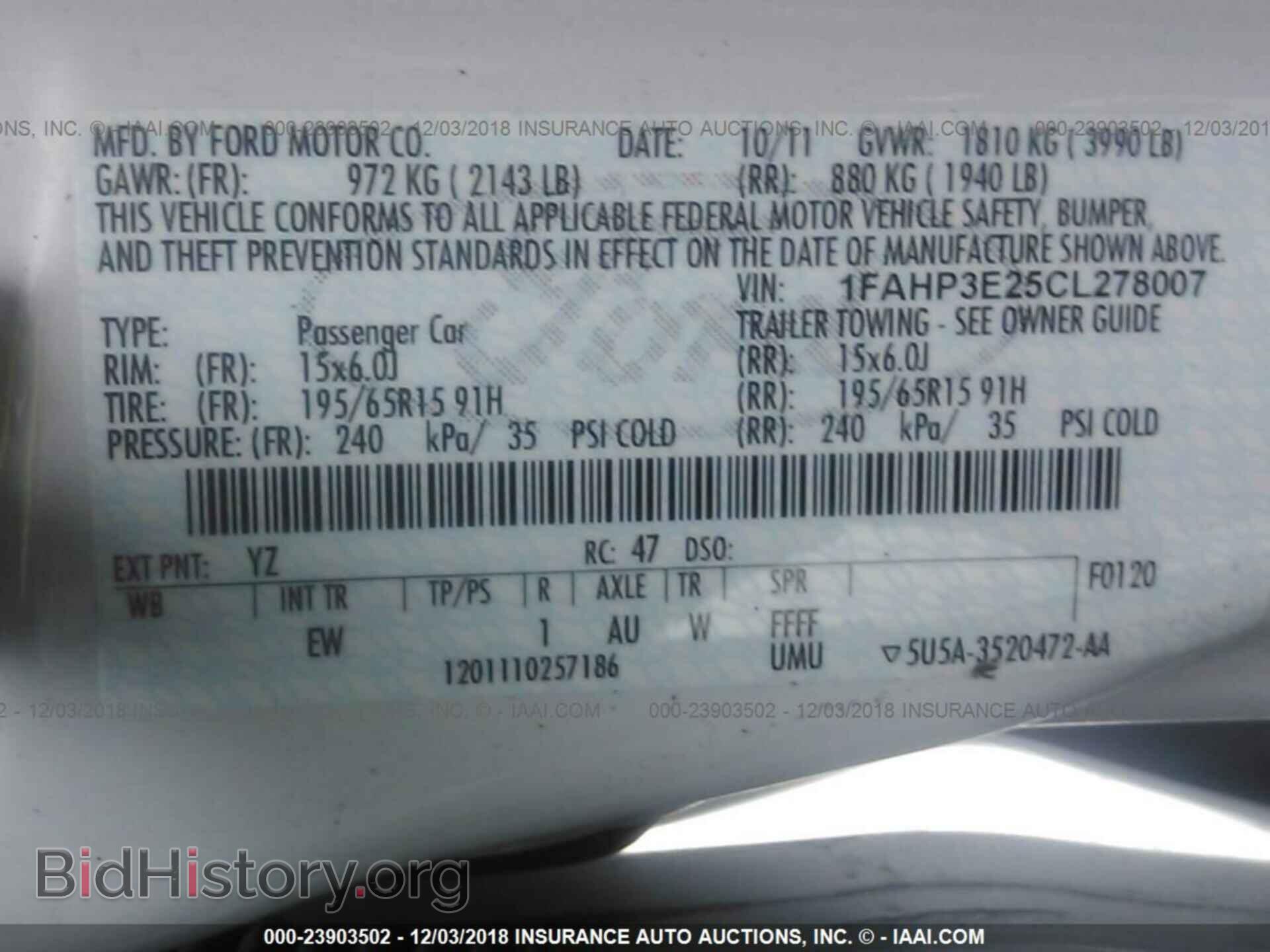 2012 Ford Focus - VIN: 1FAHP3E25CL278007 - Photo 9