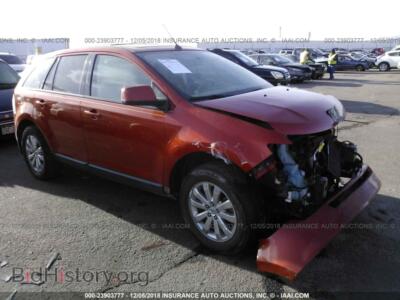 2007 Ford EDGE SEL Plus, оранжевый — VIN 2FMDK49C77BB45881, IAAI
