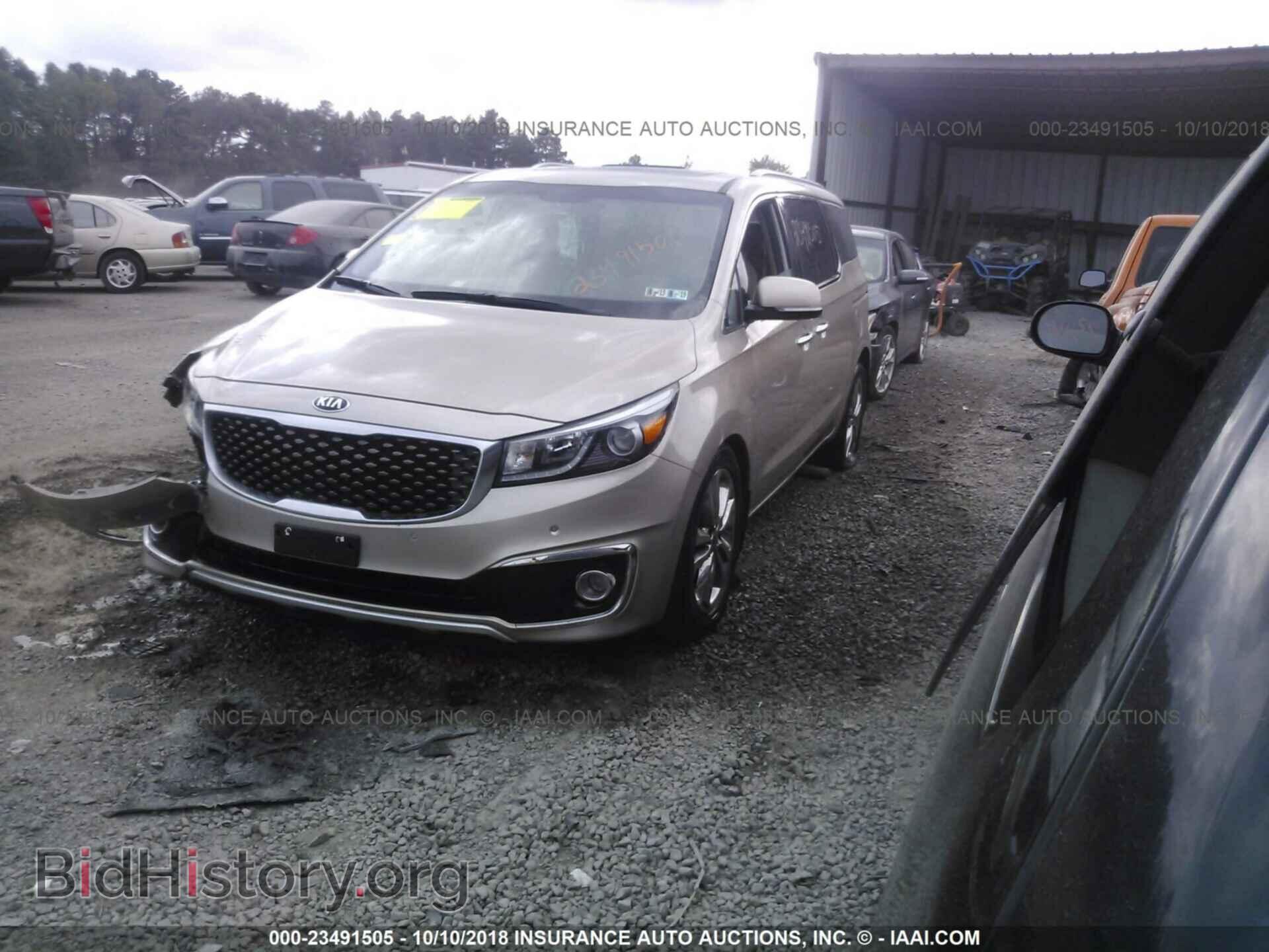 2015 KIA SEDONA - VIN: KNDME5C19F6031841 - Фото 2