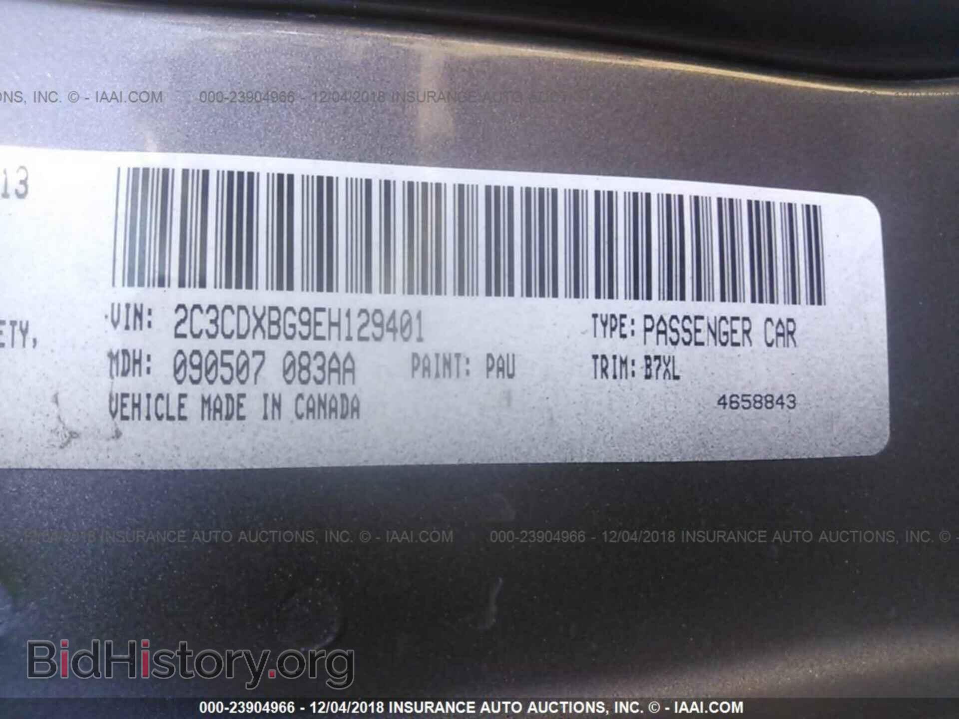 2014 DODGE CHARGER - VIN: 2C3CDXBG9EH129401 - Фото 9