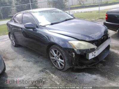 2006 Lexus IS, серый — VIN JTHBK262165018525, IAAI