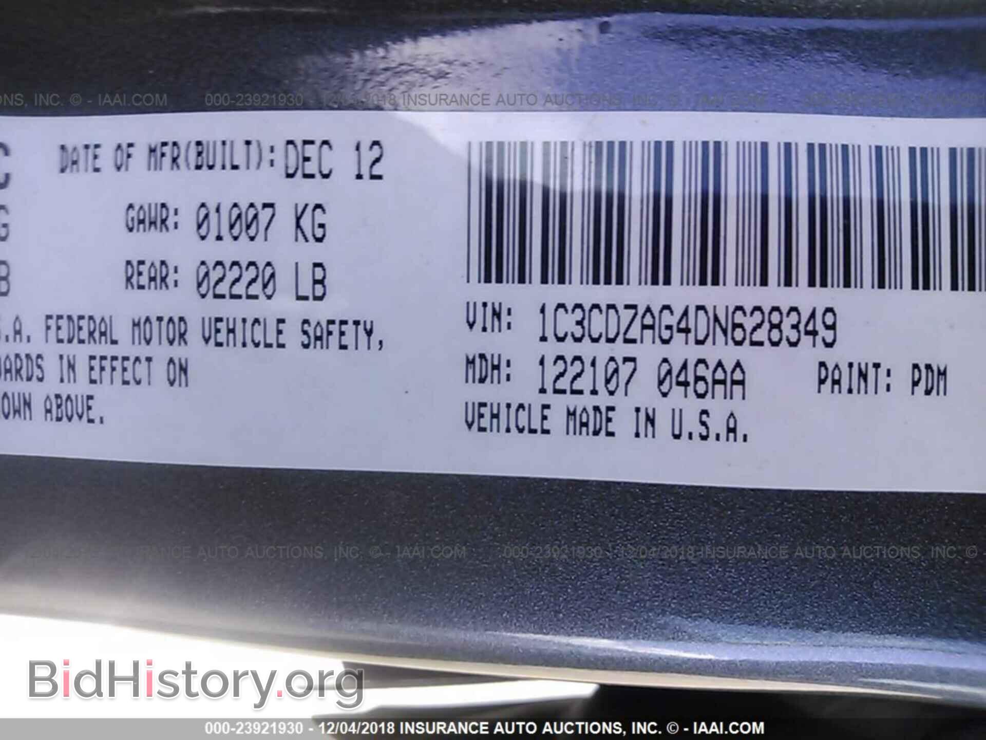 2013 DODGE AVENGER - VIN: 1C3CDZAG4DN628349 - Photo 9