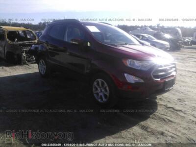 2018 Ford ECOSPORT SE, maroon — VIN MAJ3P1TE2JC200048, IAAI