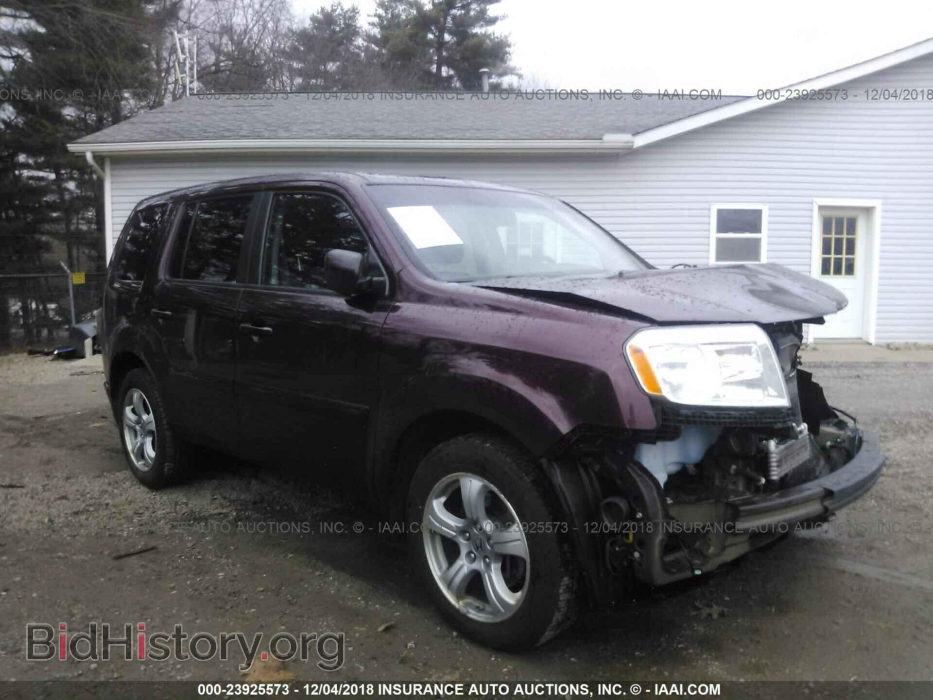Photo 5FNYF4H55CB054456 - Honda Pilot 2012