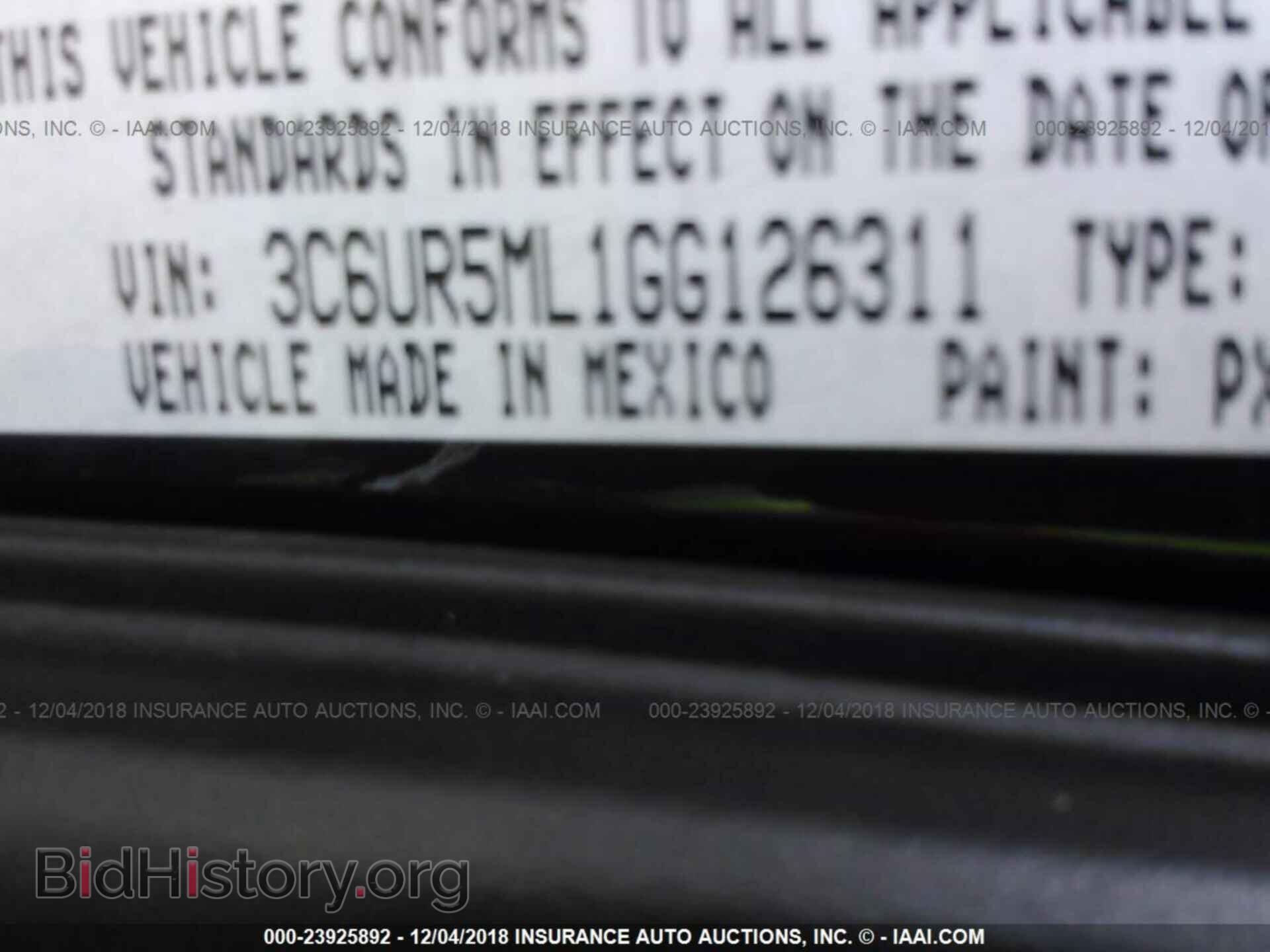 2016 RAM 2500 - VIN: 3C6UR5ML1GG126311 - Фото 9