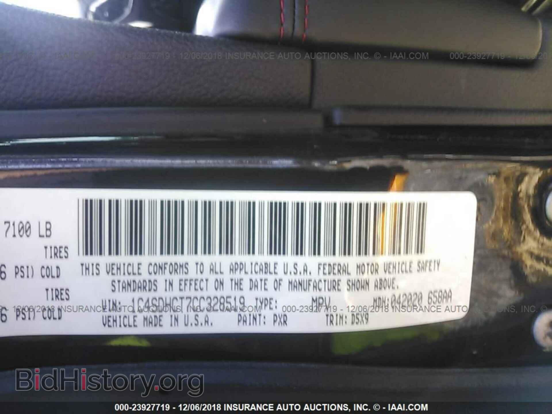 2012 DODGE DURANGO - VIN: 1C4SDHCT7CC328519 - Photo 9