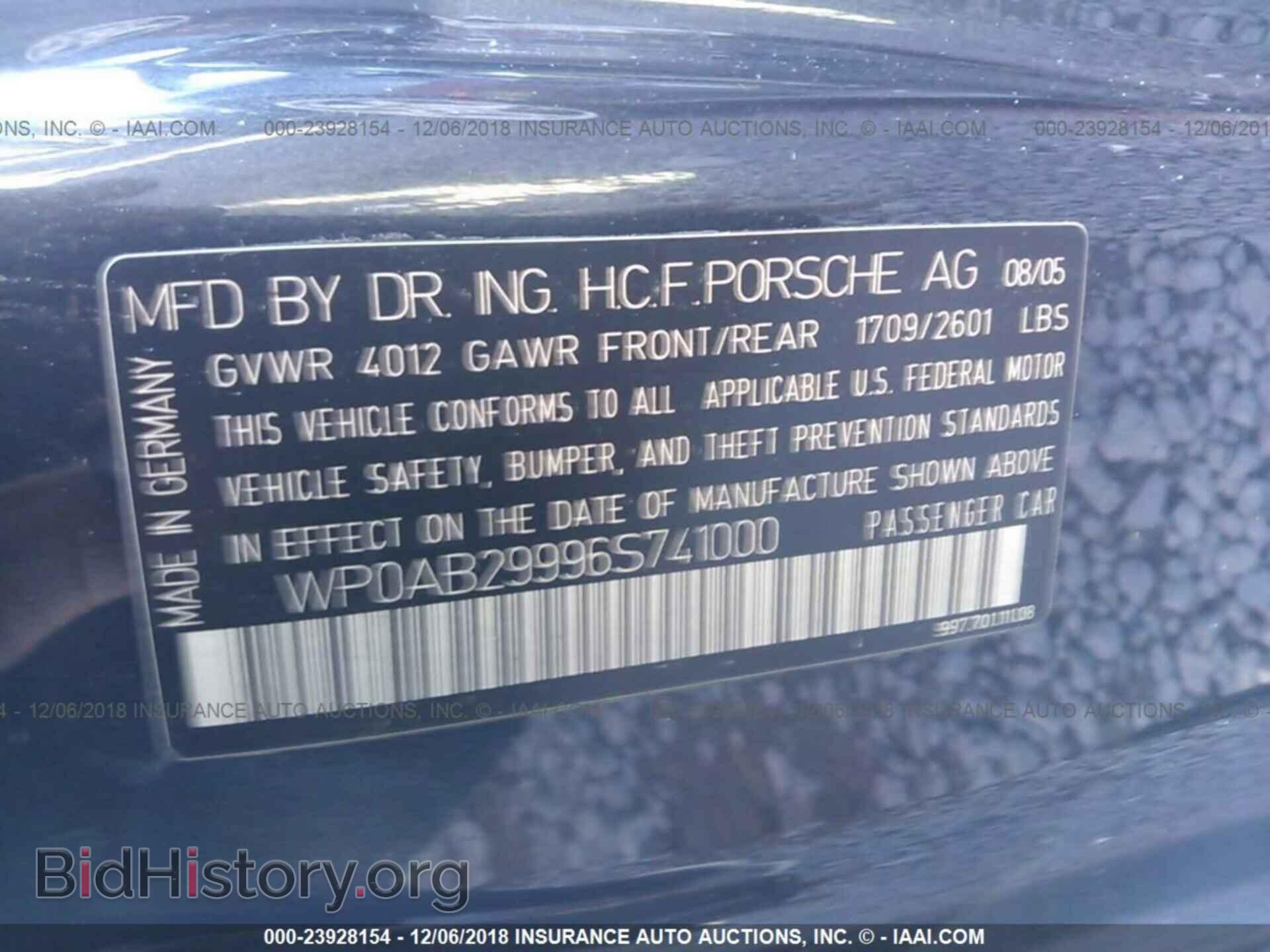 2006 PORSCHE 911 - VIN: WP0AB29996S741000 - Фото 9