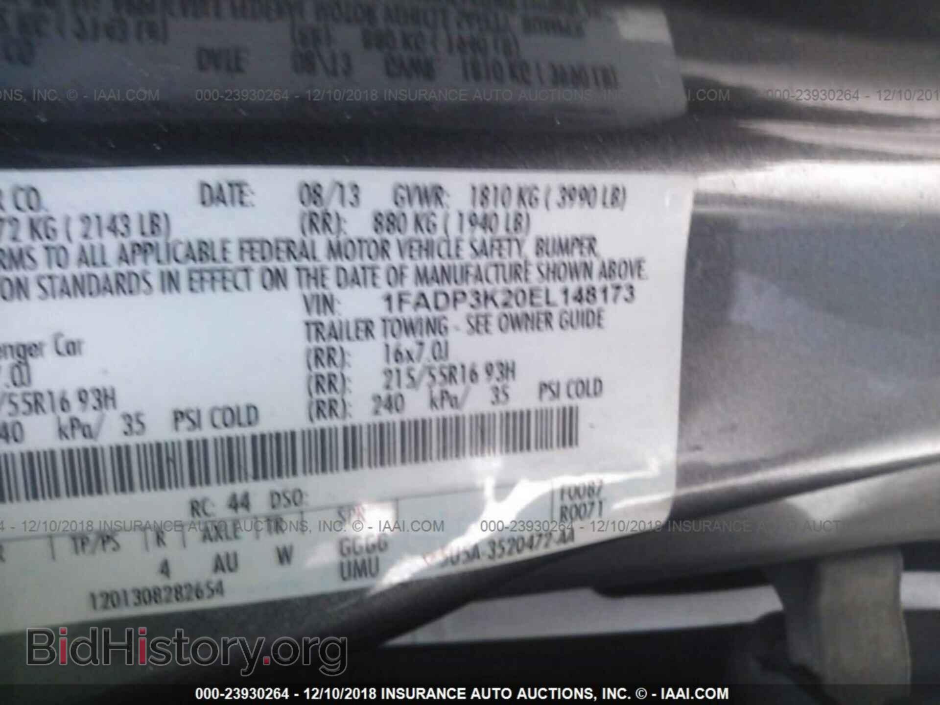 2014 FORD FOCUS - VIN: 1FADP3K20EL148173 - Photo 9