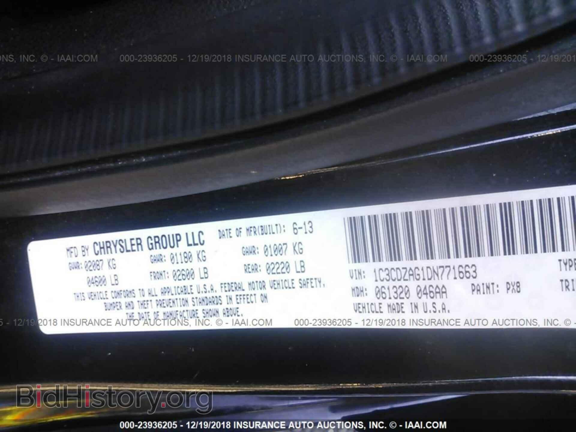 2013 DODGE AVENGER - VIN: 1C3CDZAG1DN771663 - Photo 9