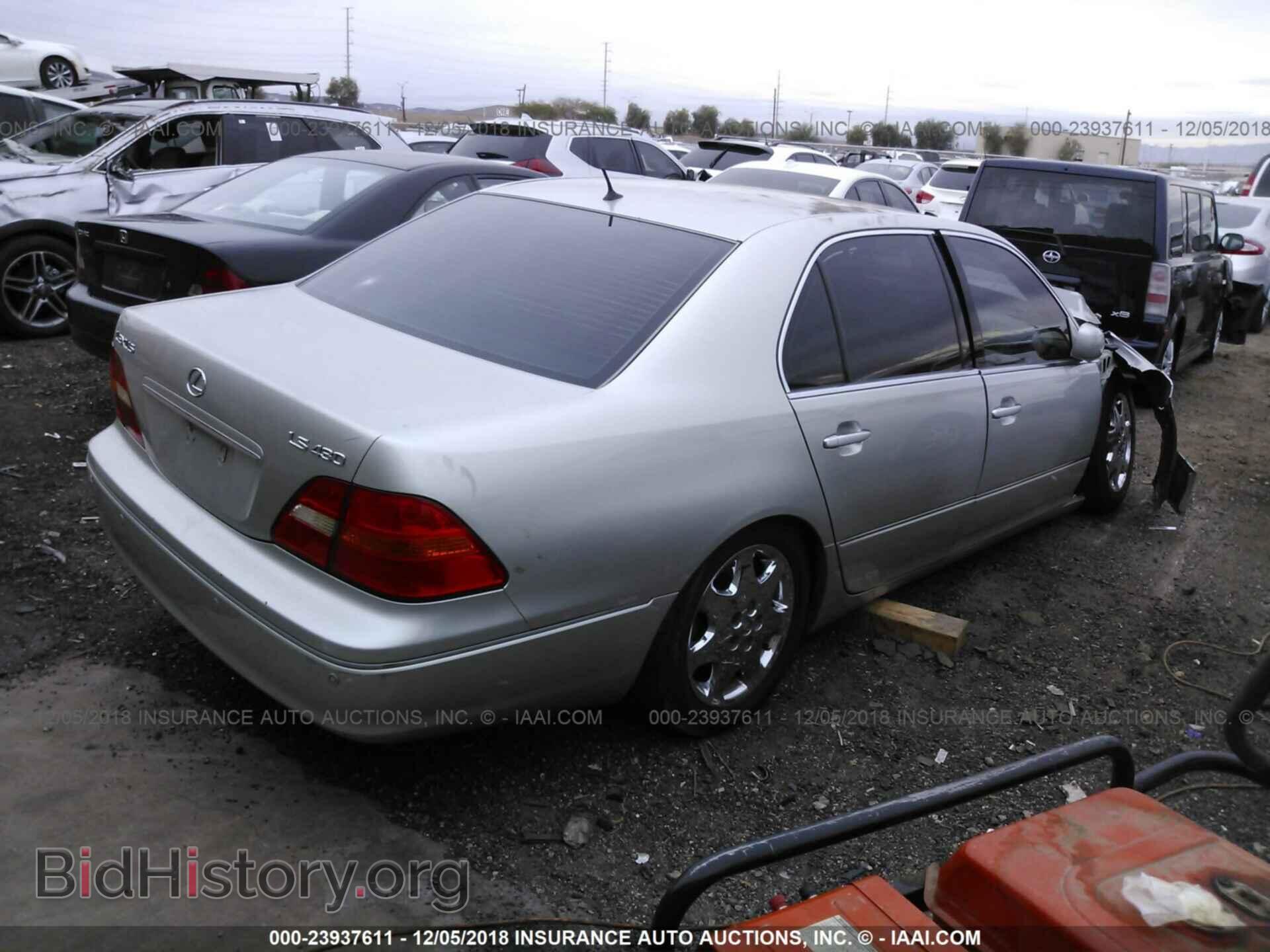 2002 LEXUS LS - VIN: JTHBN30F920074096 - Фото 4