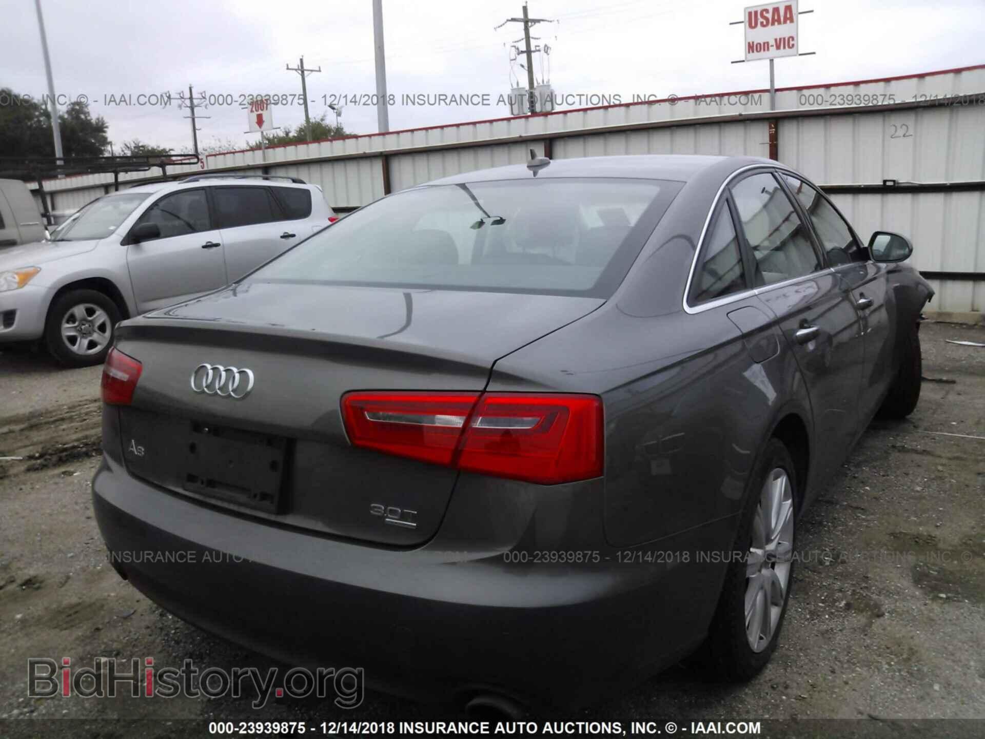 2013 AUDI A6 - VIN: WAUGGAFC3DN130443 - Фото 4