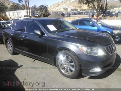 2007 Lexus LS, серый — VIN JTHBL46F475051600, IAAI
