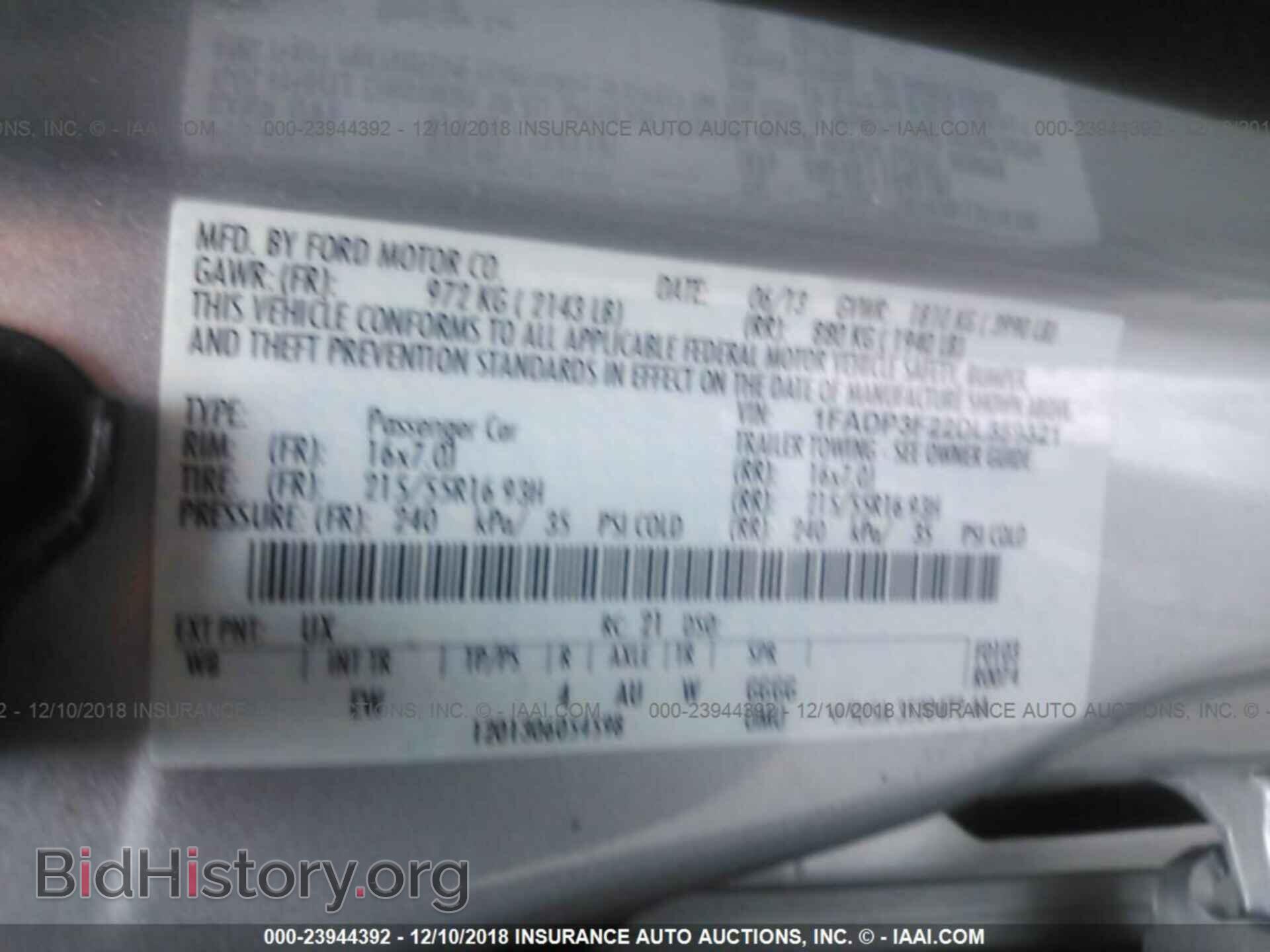 2013 FORD FOCUS - VIN: 1FADP3F22DL359321 - Photo 9