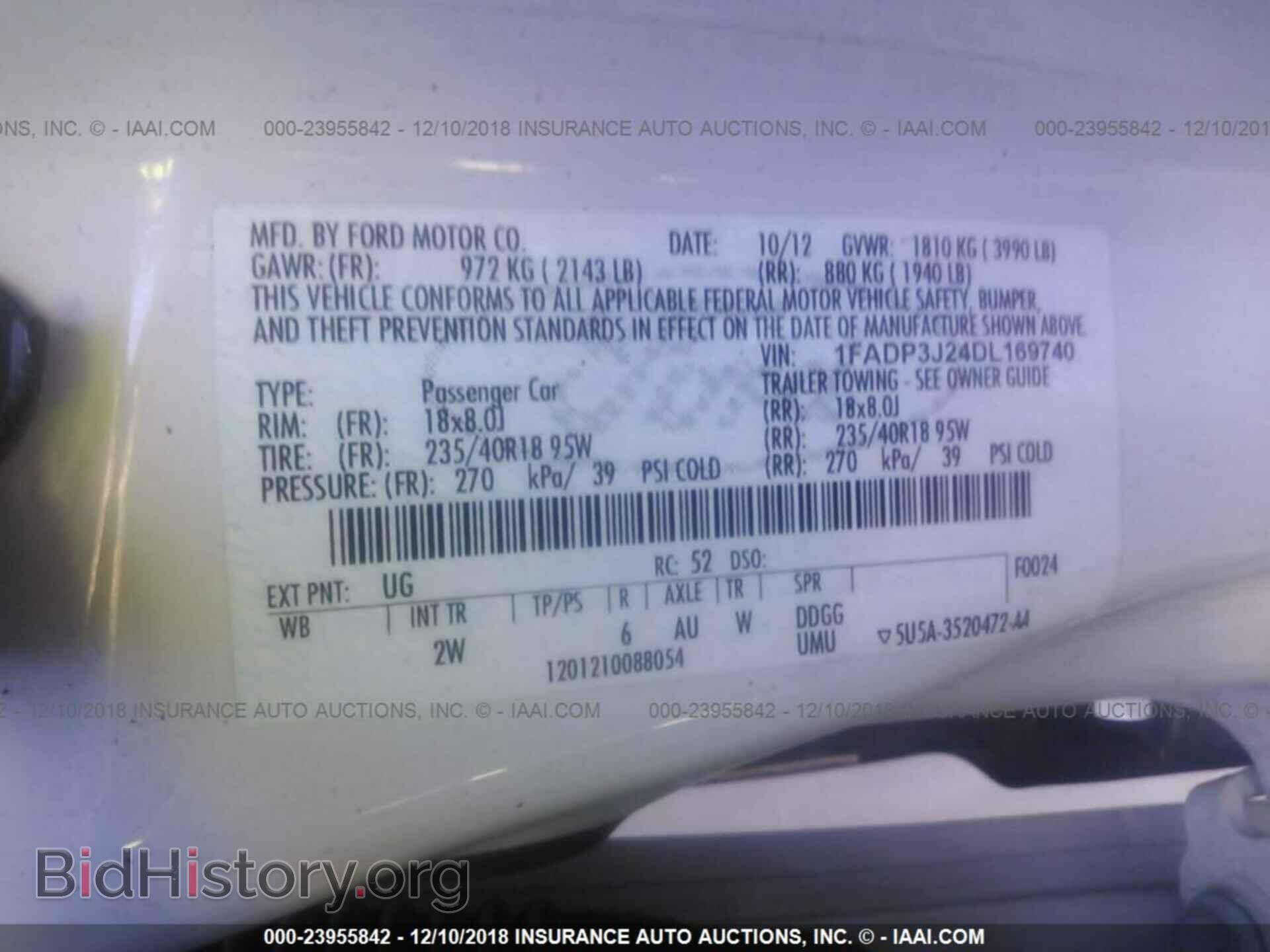 2013 FORD FOCUS - VIN: 1FADP3J24DL169740 - Photo 9