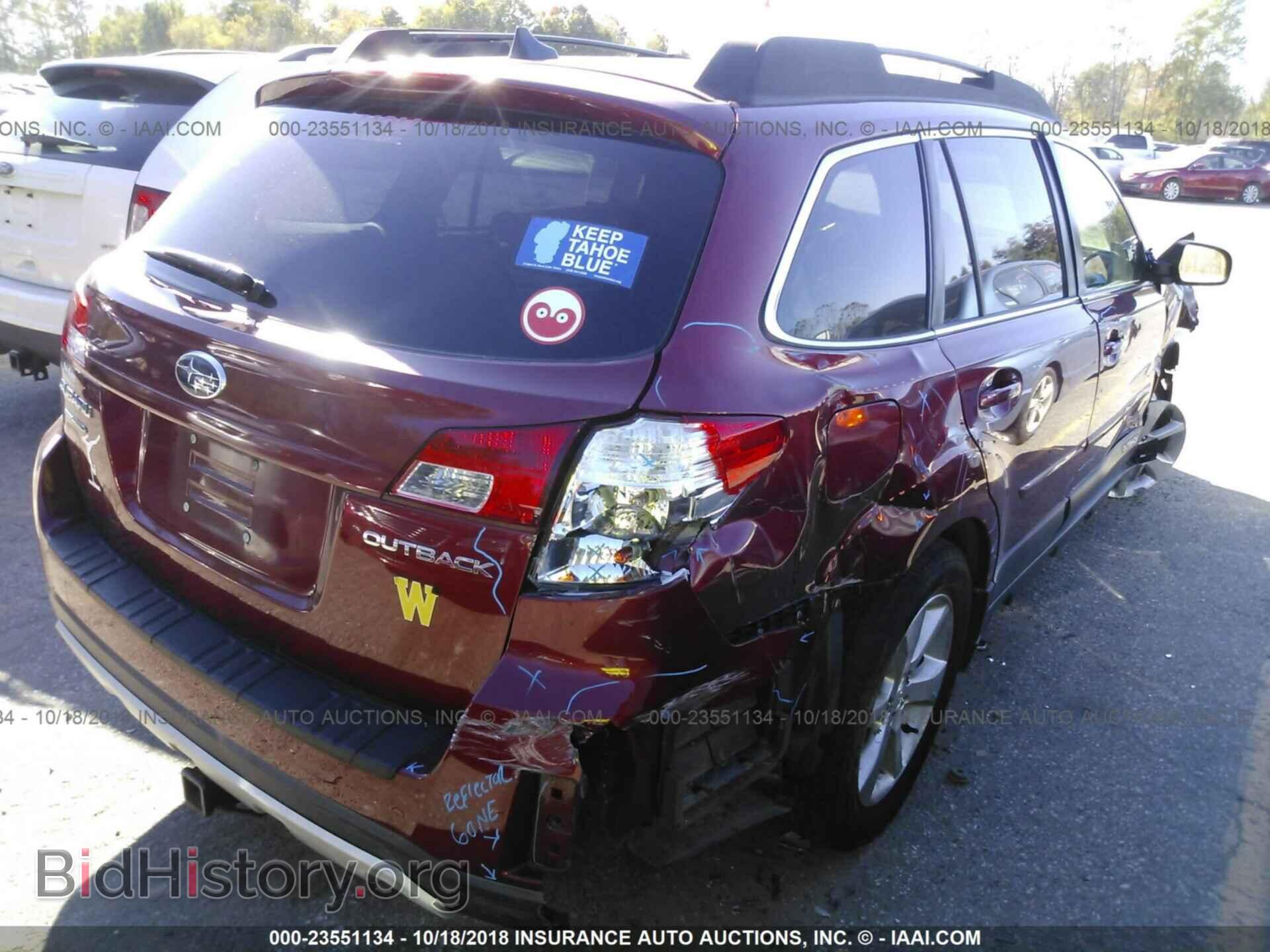2014 SUBARU OUTBACK - VIN: 4S4BRCLC9E3255219 - Фото 4