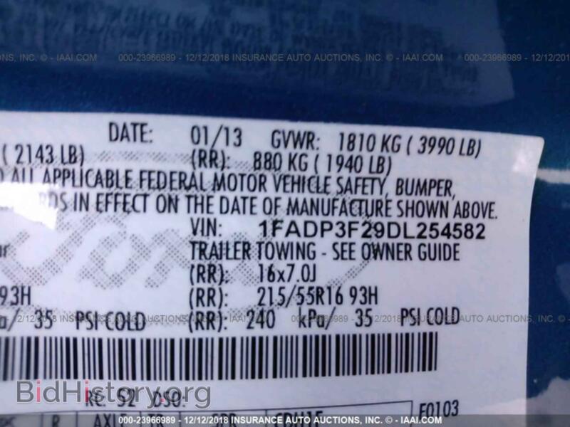 2013 Ford FOCUS (VIN 1FADP3F29DL254582) — photo 9 of 10