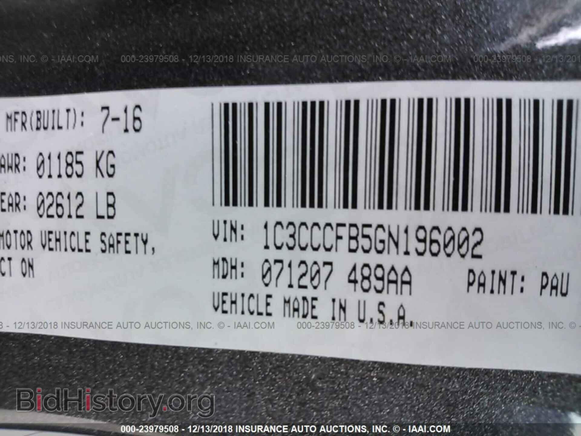 2016 CHRYSLER 200 - VIN: 1C3CCCFB5GN196002 - Photo 9