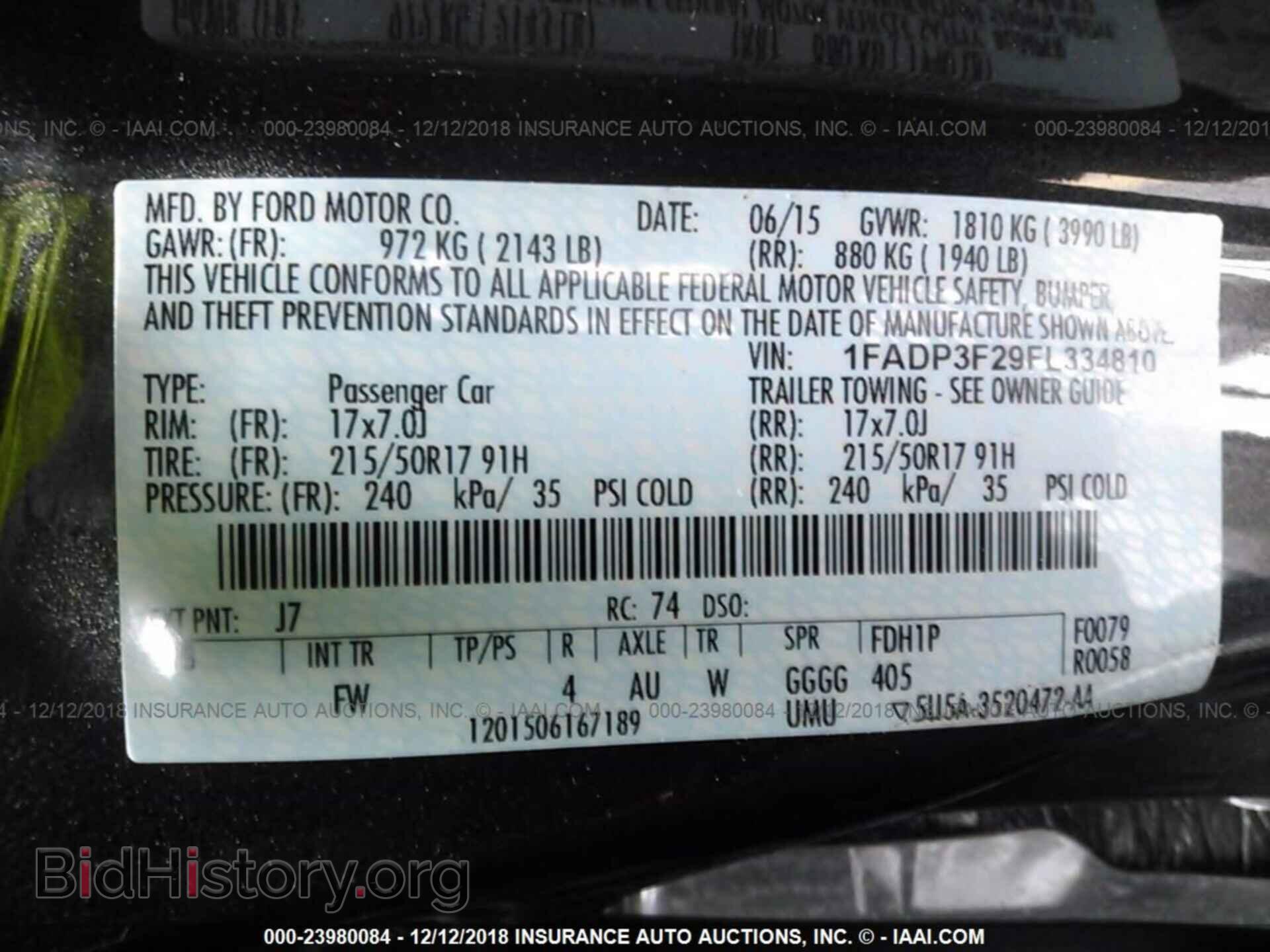 2015 FORD FOCUS - VIN: 1FADP3F29FL334810 - Photo 9