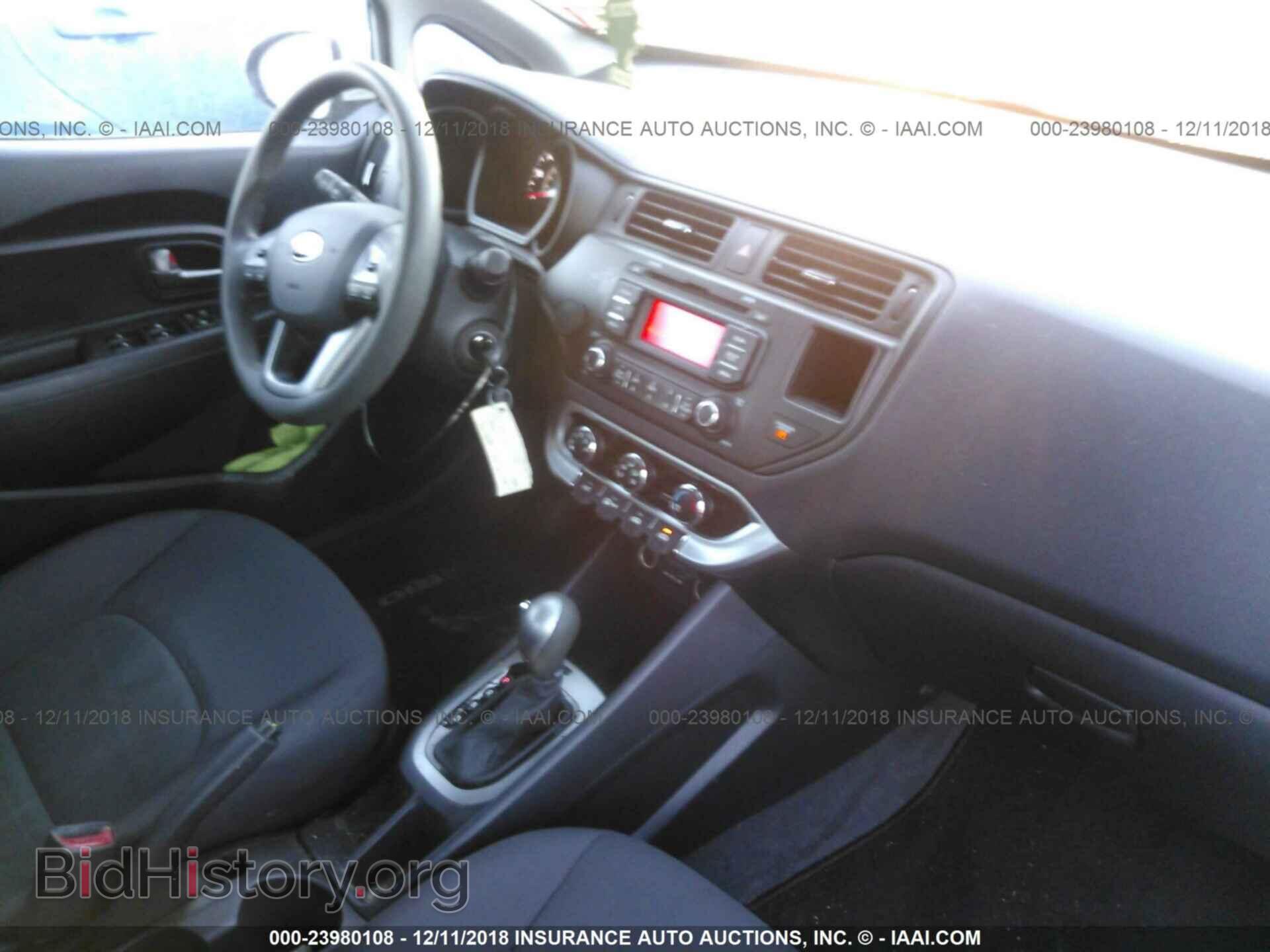 2013 KIA RIO - VIN: KNADM4A32D6294345 - Фото 5