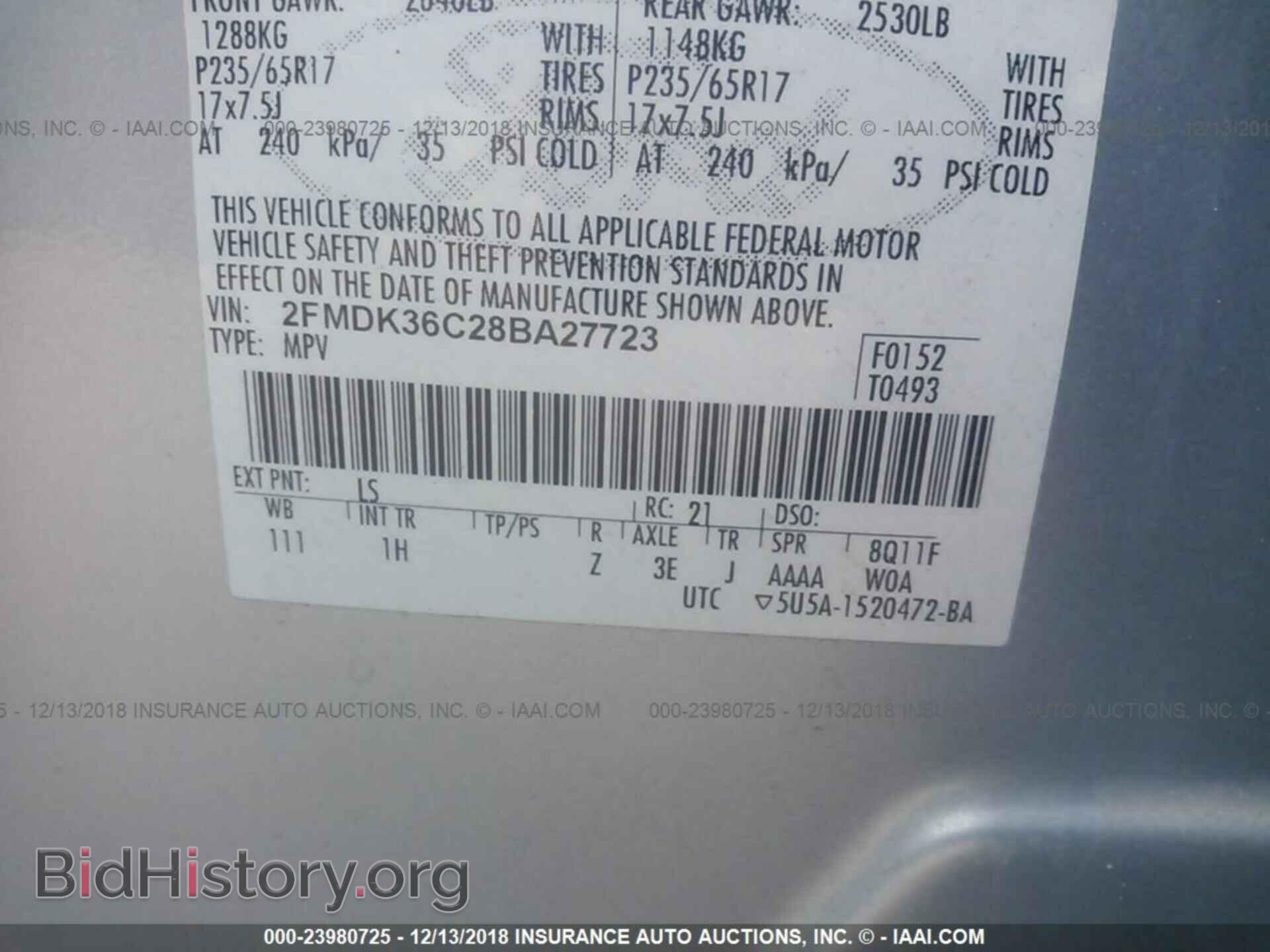 2008 FORD EDGE - VIN: 2FMDK36C28BA27723 - Фото 9