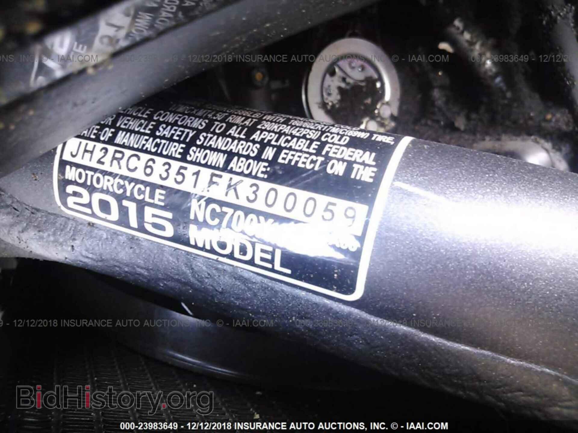 2015 Honda Nc700x - VIN: JH2RC6351FK300059 - Фото 10