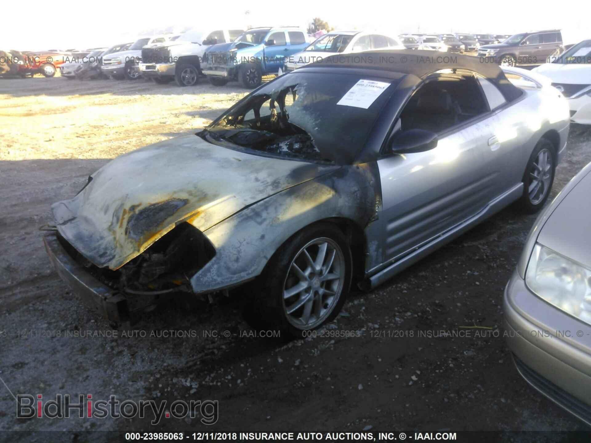2001 MITSUBISHI ECLIPSE - VIN: 4A3AE55H11E001225 - Фото 2