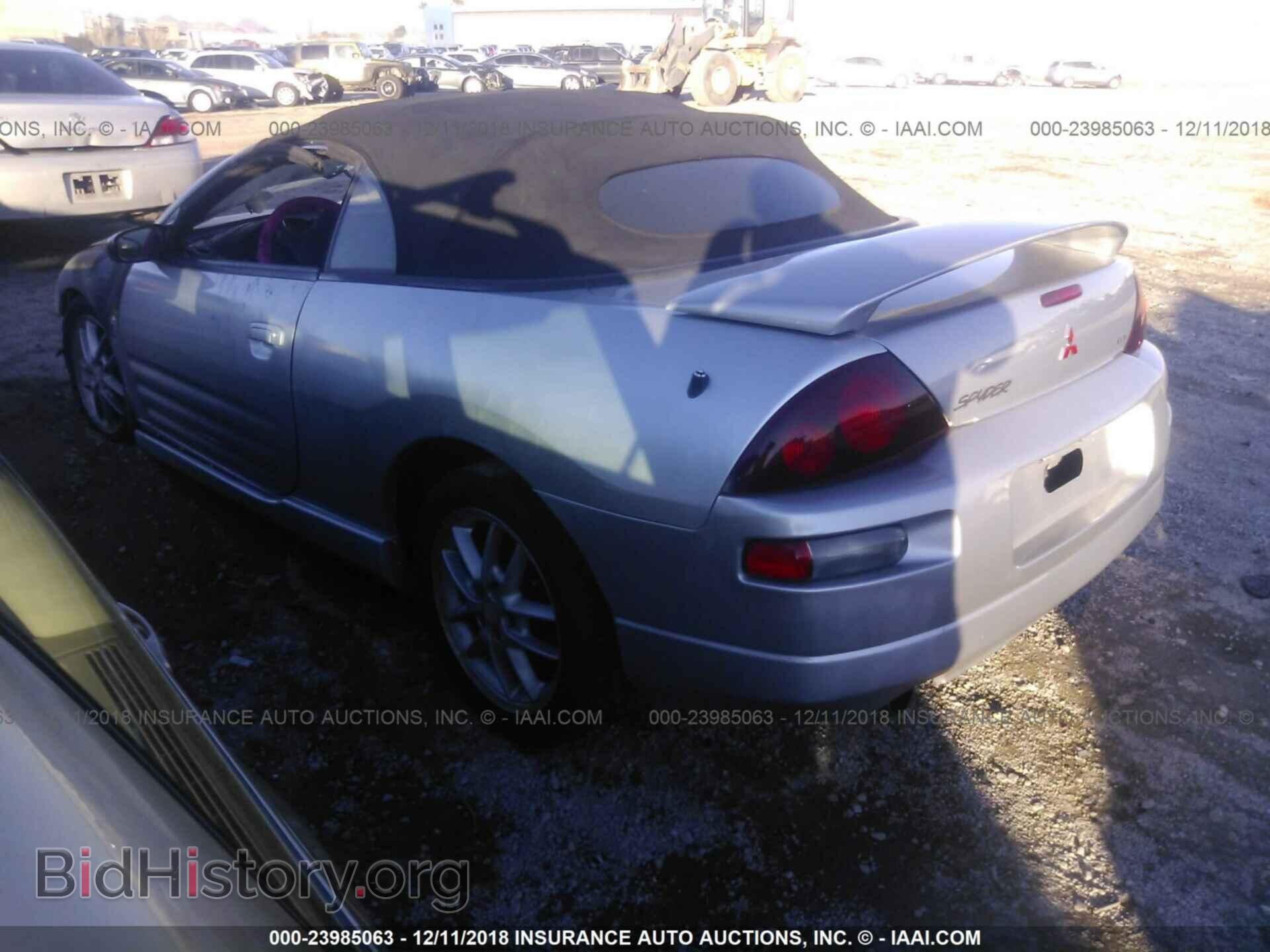 2001 MITSUBISHI ECLIPSE - VIN: 4A3AE55H11E001225 - Фото 3