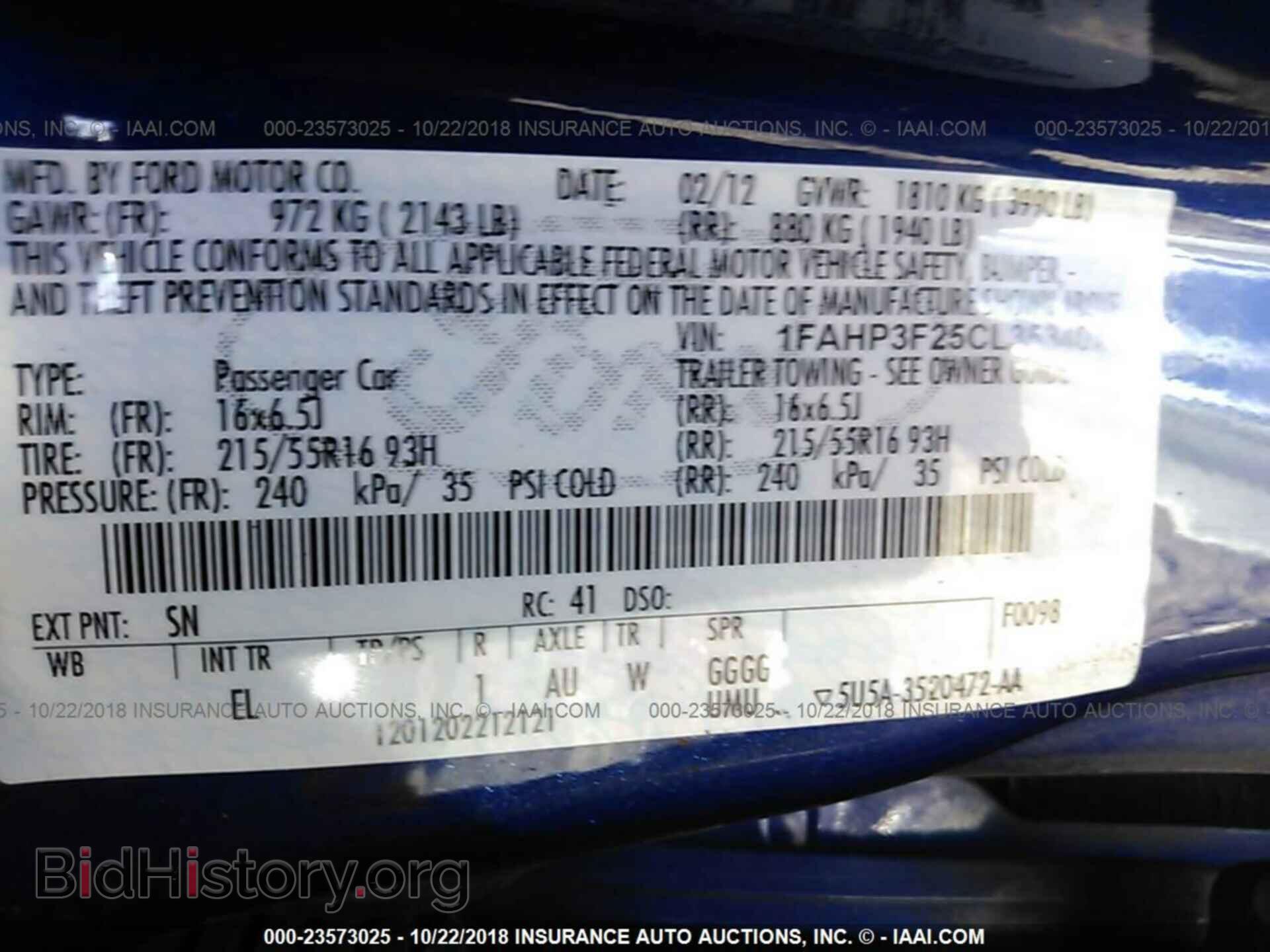 2012 FORD FOCUS - VIN: 1FAHP3F25CL353402 - Photo 9