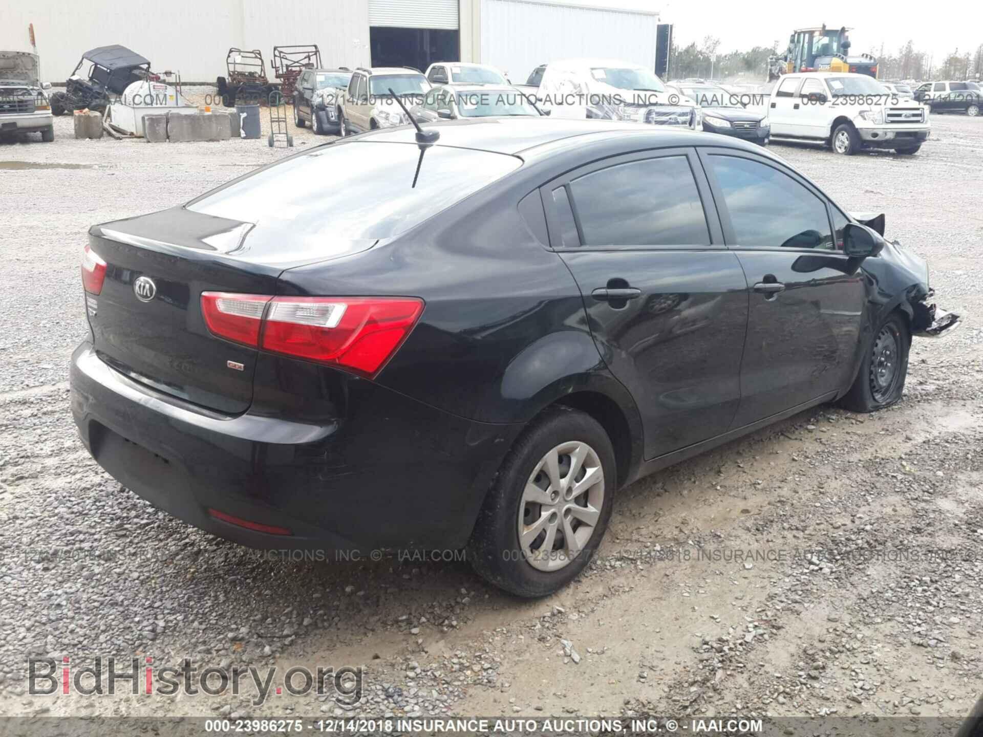 2014 KIA RIO - VIN: KNADM4A35E6370741 - Фото 4