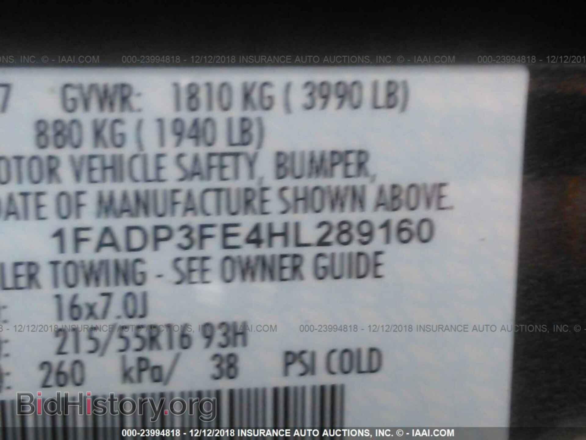 2017 FORD FOCUS - VIN: 1FADP3FE4HL289160 - Photo 9