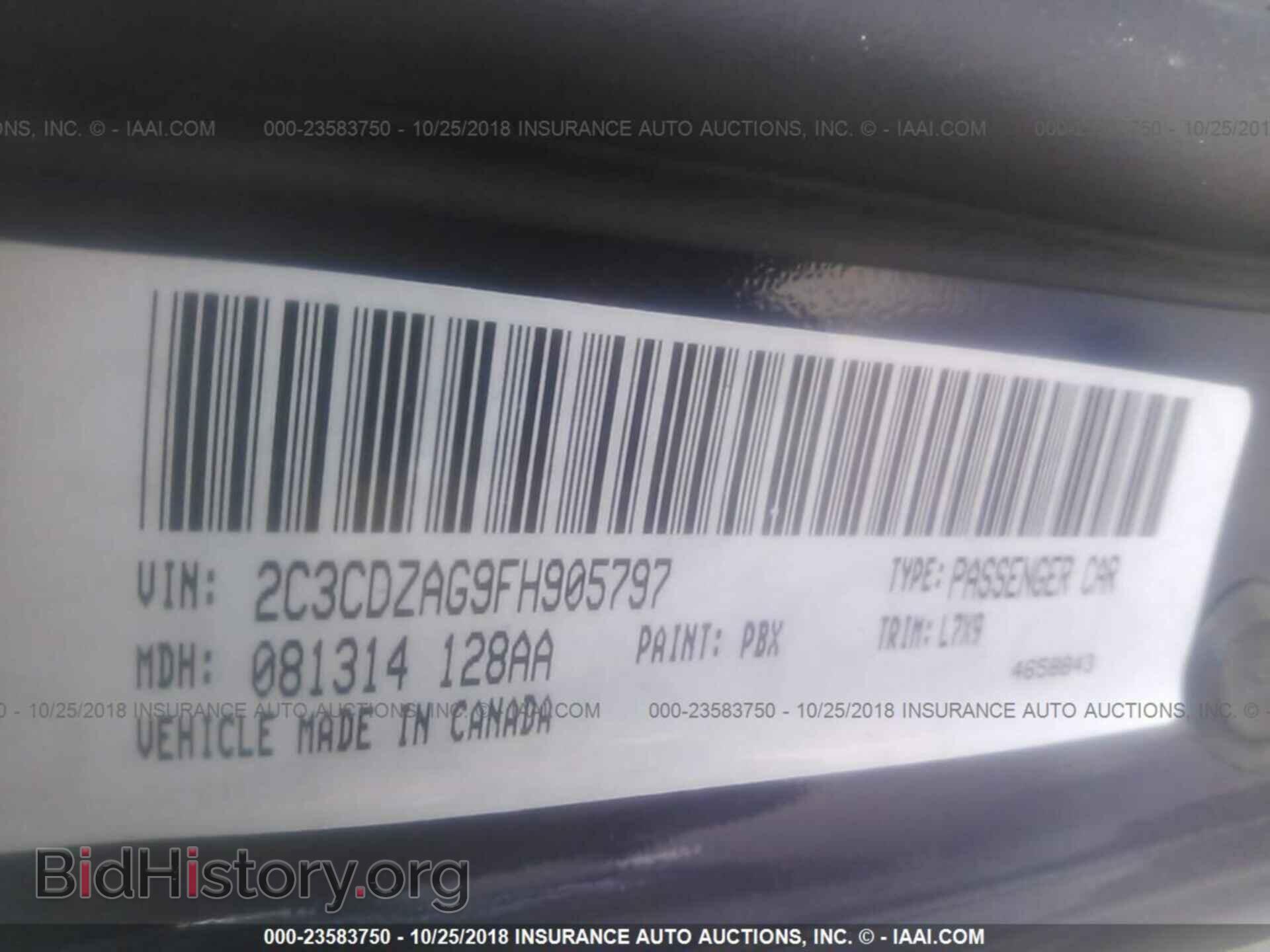 2015 DODGE CHALLENGER - VIN: 2C3CDZAG9FH905797 - Photo 9