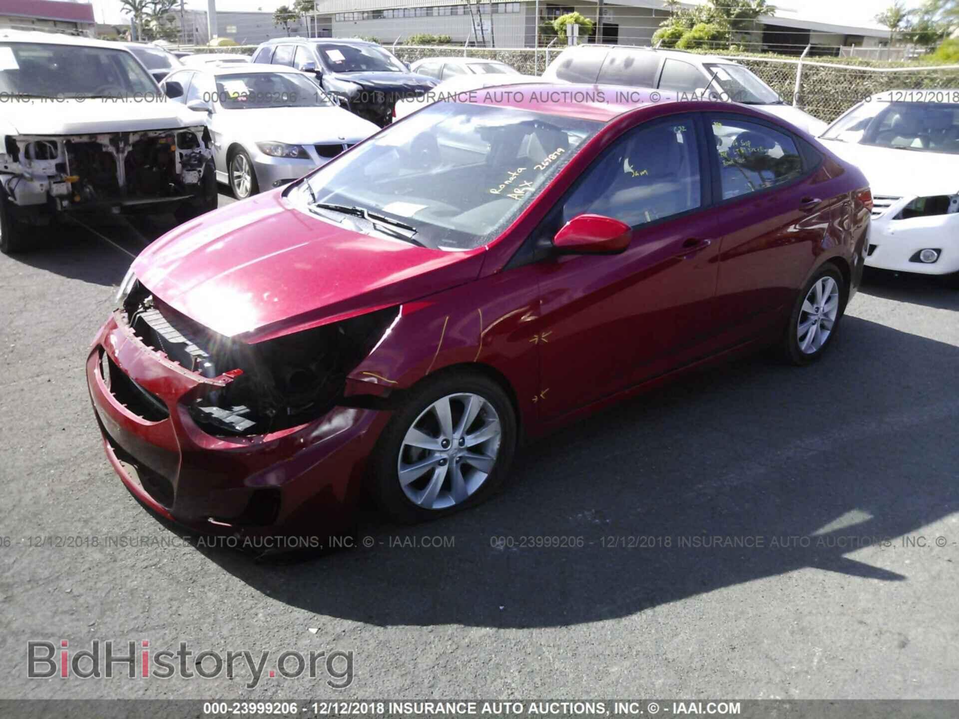 2014 HYUNDAI ACCENT - VIN: KMHCU4AE6EU765471 - Фото 2