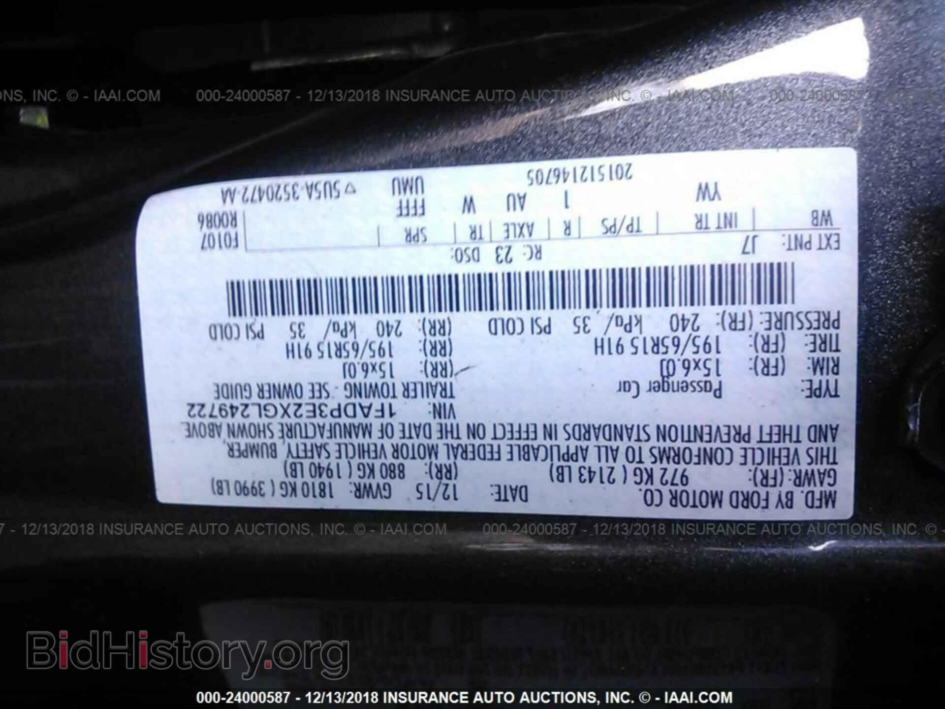 2016 FORD FOCUS - VIN: 1FADP3E2XGL249722 - Photo 9