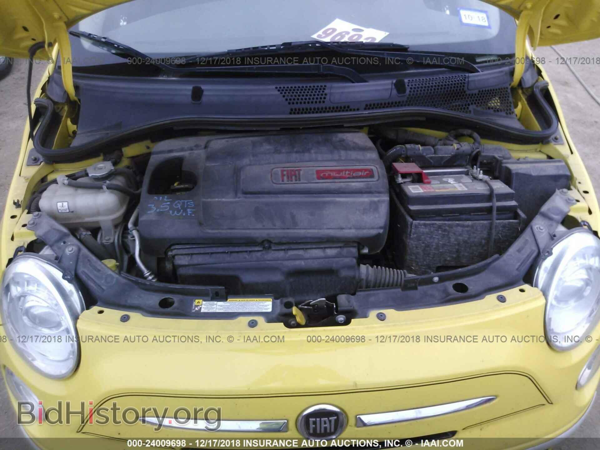 2012 FIAT 500 - VIN: 3C3CFFAR5CT288024 - Фото 10