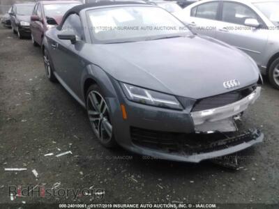 2017 Audi TT, серый — VIN TRUT5CFV0H1001910, IAAI