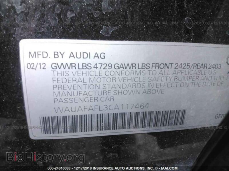 2012 Audi A4 (VIN WAUAFAFL3CA117464) — фото 9 из 10