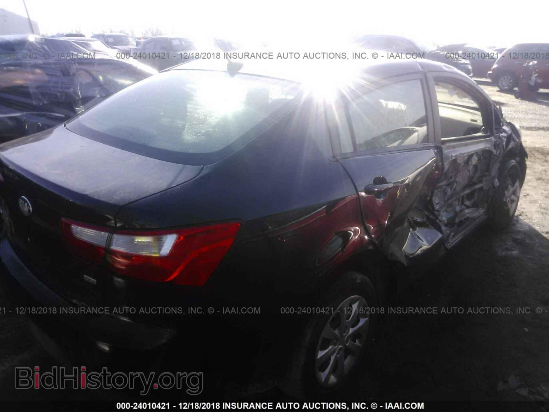 2013 KIA RIO - VIN: KNADM4A3XD6191495 - Фото 4