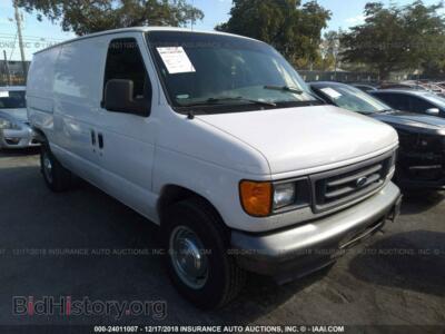 2006 Ford ECONOLINE E250 Van, white — VIN 1FTNE24W76DB34328, IAAI