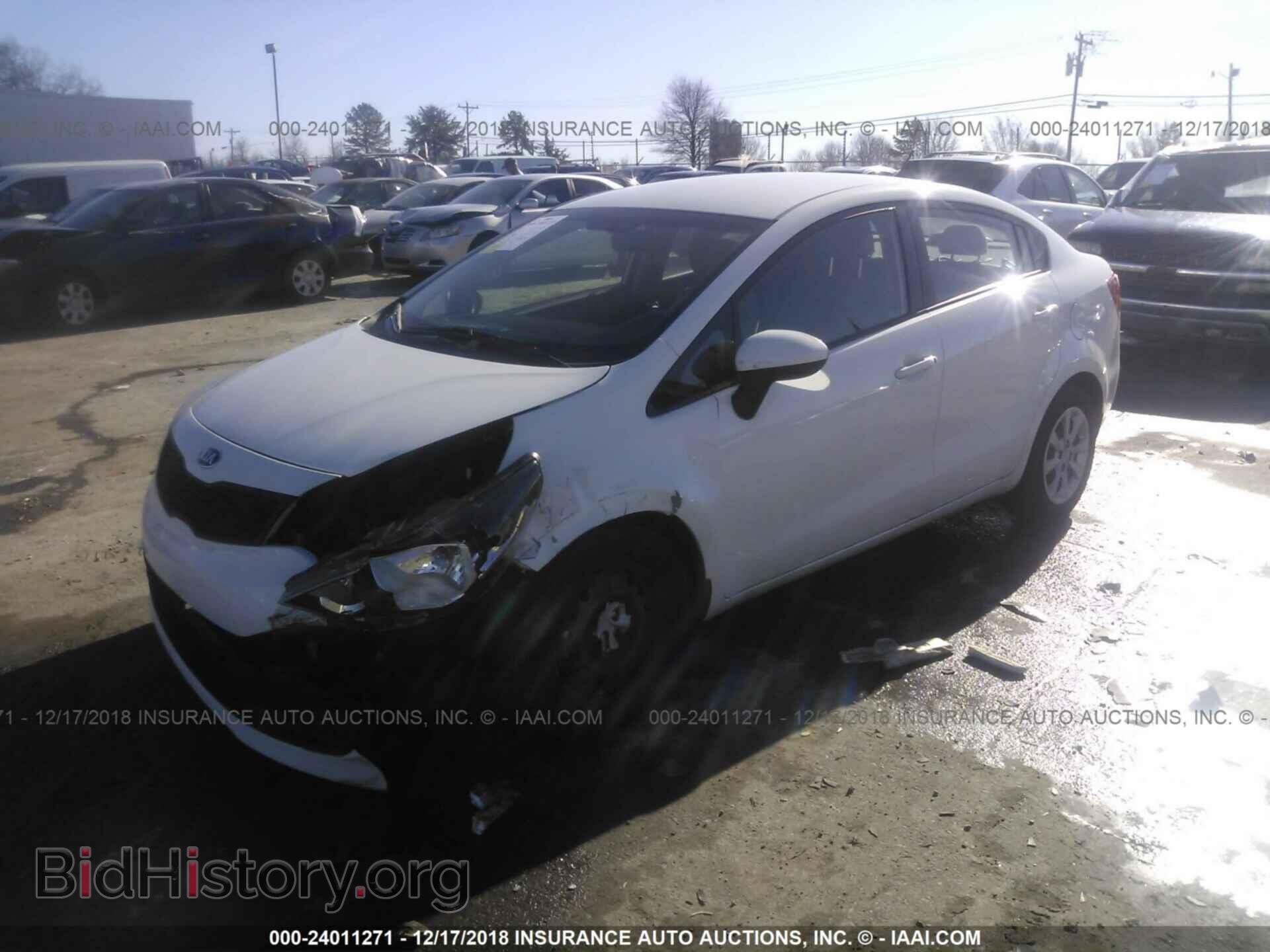 2014 KIA RIO - VIN: KNADM4A33E6372312 - Фото 2
