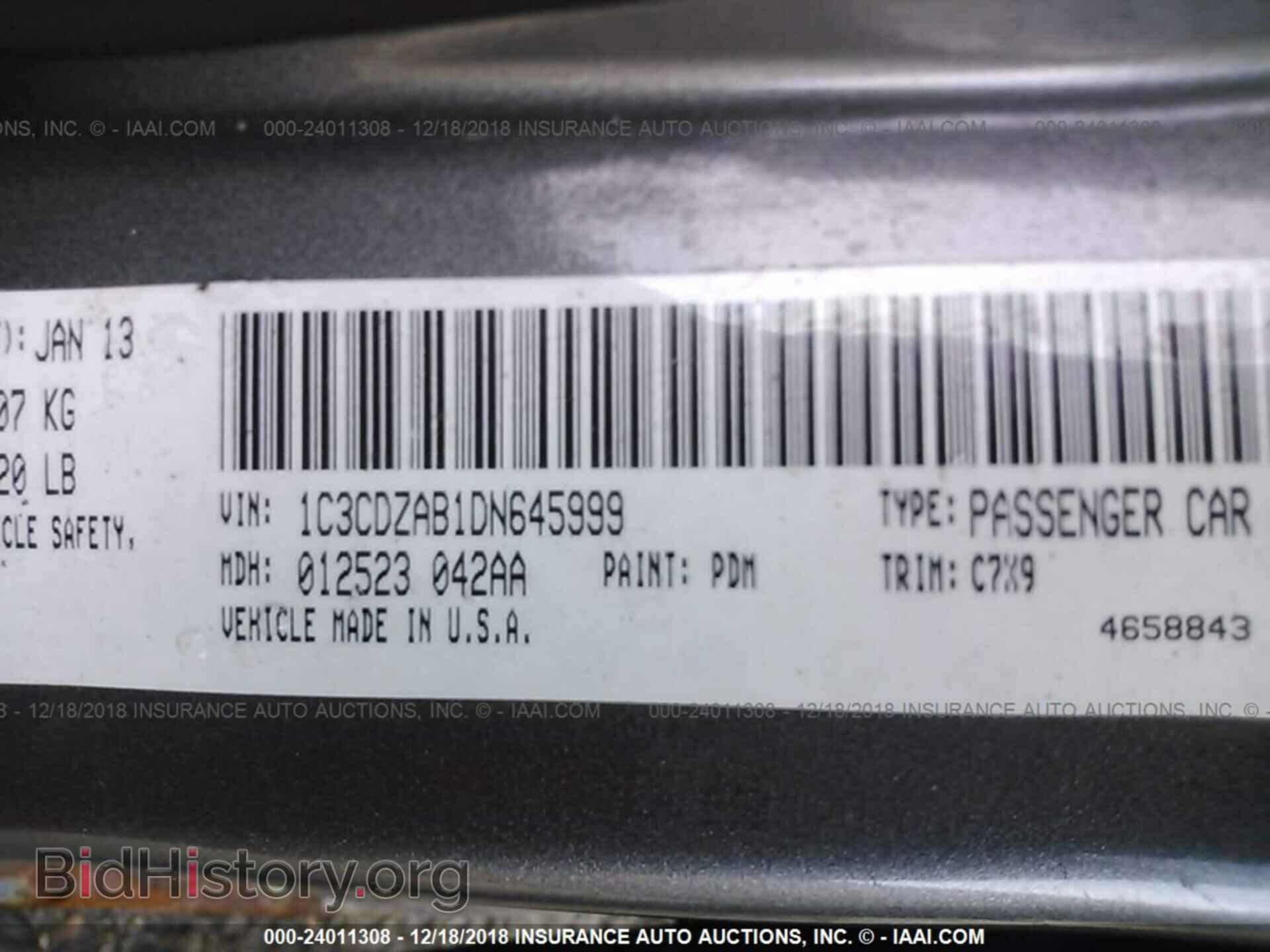 2013 DODGE AVENGER - VIN: 1C3CDZAB1DN645999 - Photo 9
