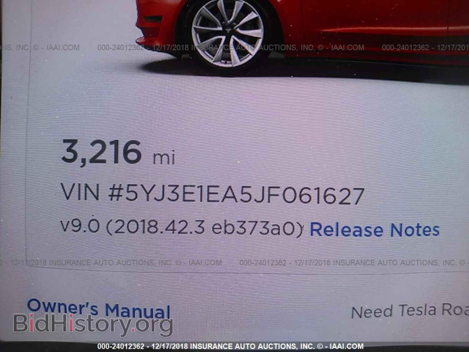 2018 TESLA MODEL 3 - VIN: 5YJ3E1EA5JF061627 - Photo 7