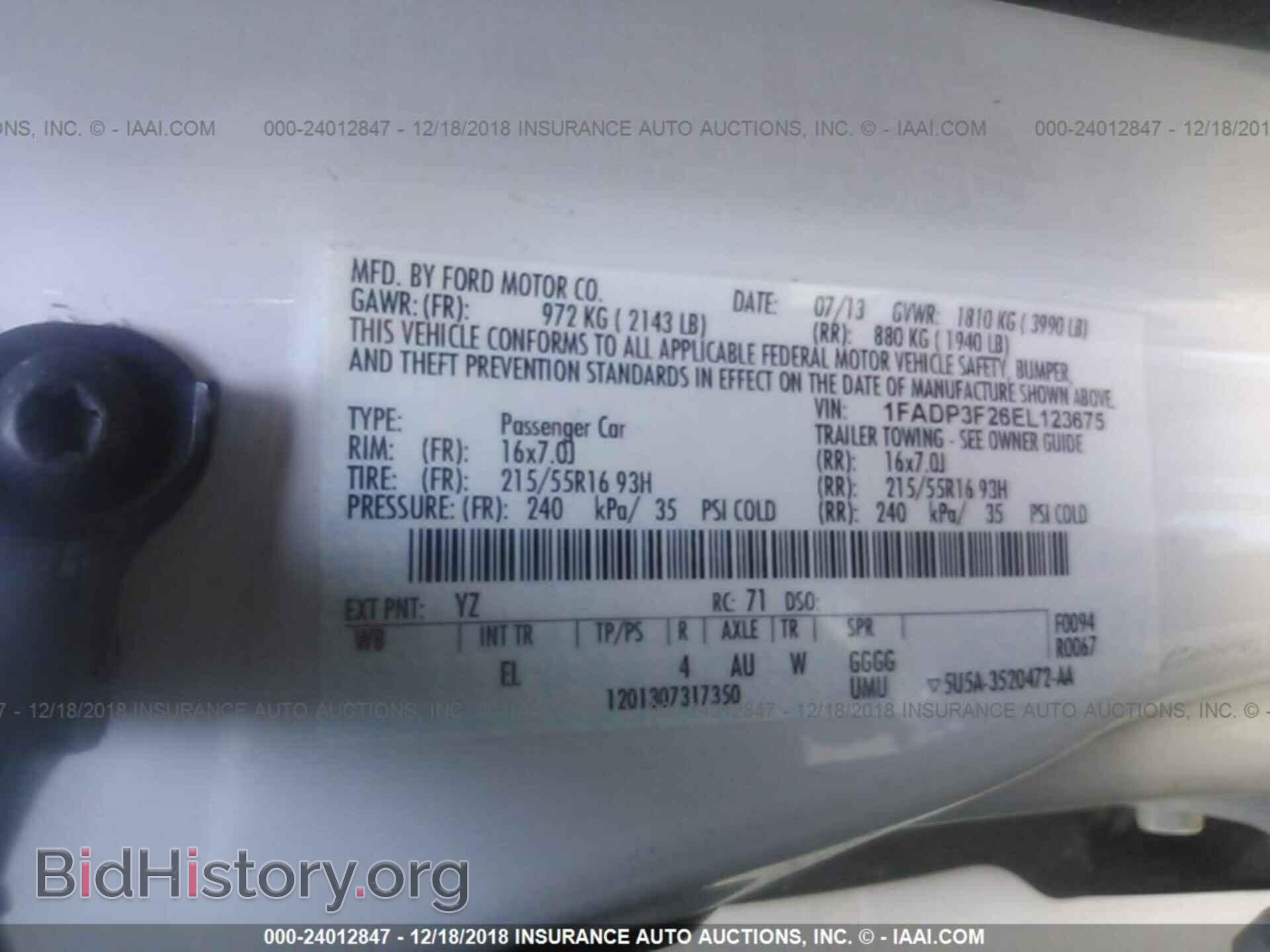 2014 FORD FOCUS - VIN: 1FADP3F26EL123675 - Photo 9