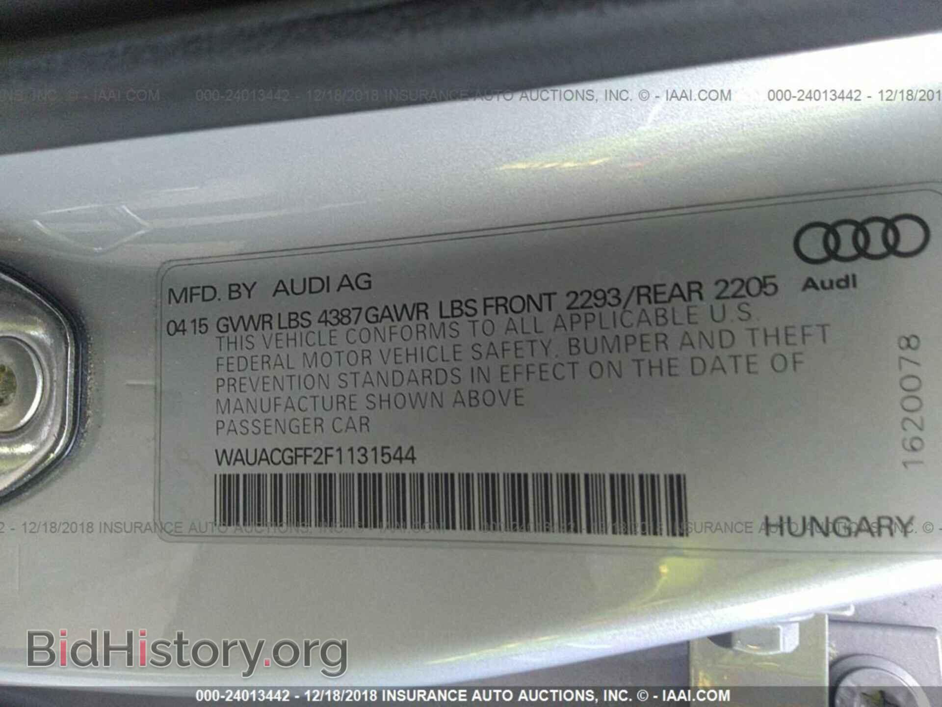 2015 AUDI A3 - VIN: WAUACGFF2F1131544 - Photo 9