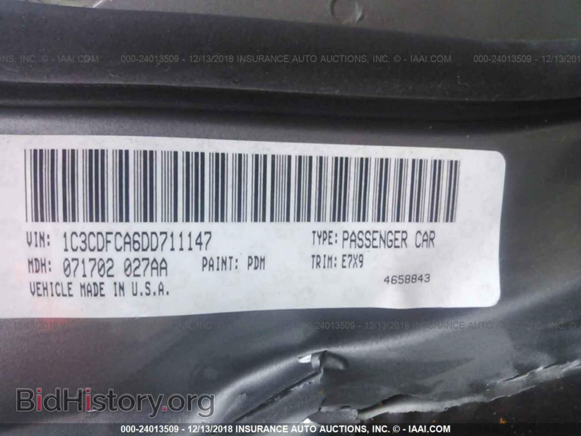 2013 DODGE DART - VIN: 1C3CDFCA6DD711147 - Фото 9