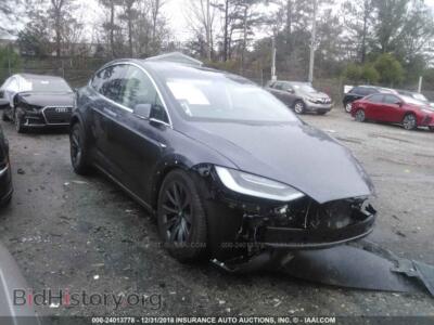 2018 Tesla MODEL X, серый — VIN 5YJXCBE25JF101470, IAAI