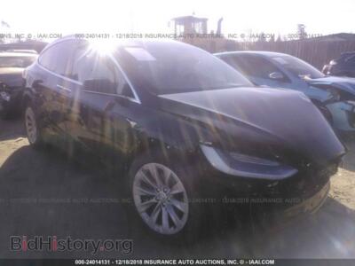2017 Tesla MODEL X, черный — VIN 5YJXCDE27HF065352, IAAI