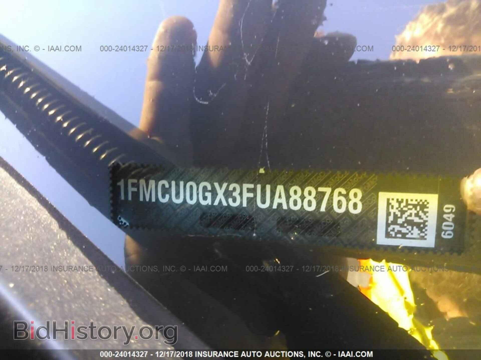 2015 FORD ESCAPE - VIN: 1FMCU0GX3FUA88768 - Фото 9