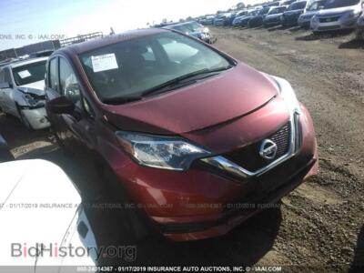 2017 Nissan VERSA NOTE, красный — VIN 3N1CE2CP0HL370854, IAAI