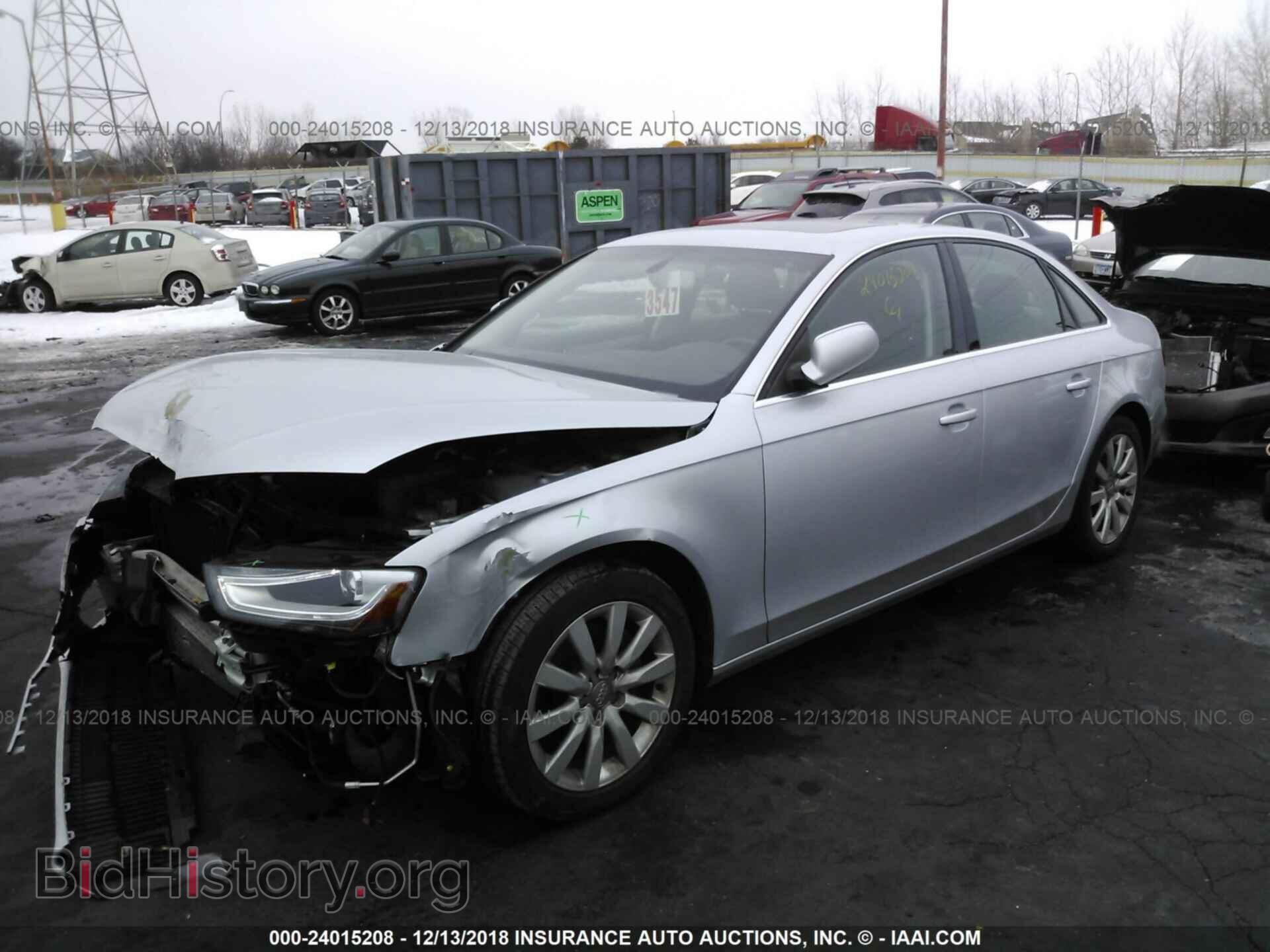 2013 Audi A4 - VIN: WAUBFAFL7DN039365 - Фото 2