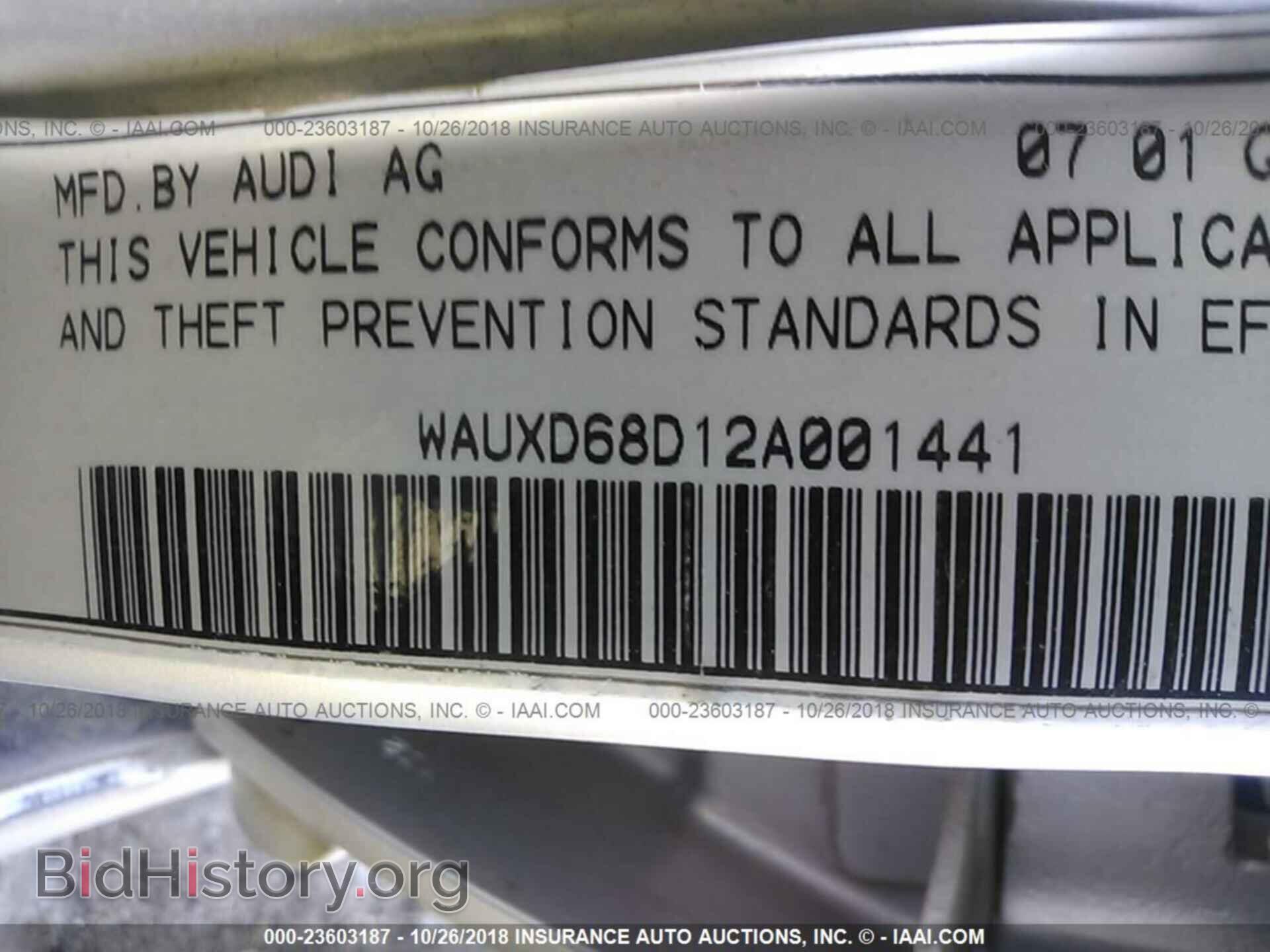 2002 AUDI S4 - VIN: WAUXD68D12A001441 - Photo 9